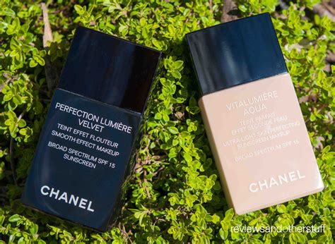 chanel ultra le teint velvet vs vitalumiere aqua|chanel lumiere velvet review.